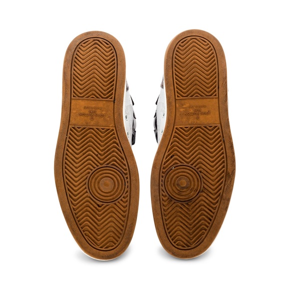 Louis Vuitton Rivoli Tricolor Leather Monogram High-Top Sneakers Men's 9 - Picture 10 of 10